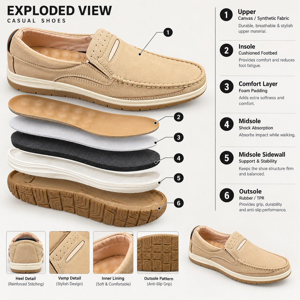 Beige Medicated Shoes